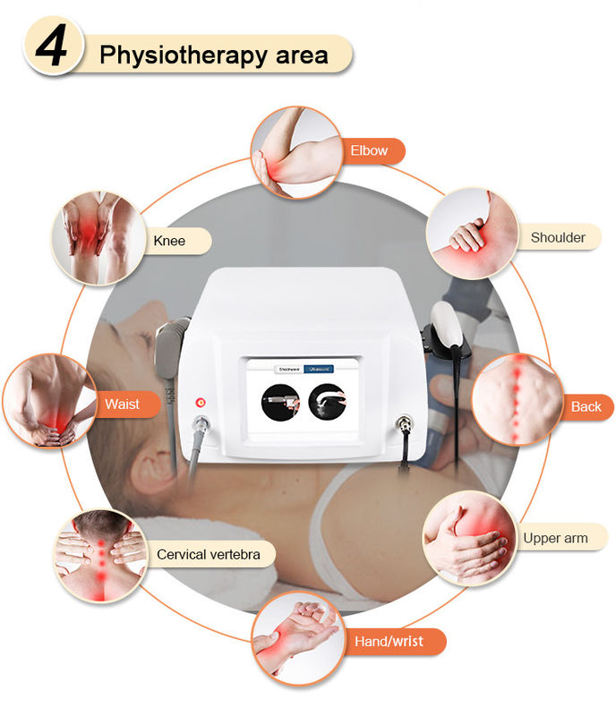 Macchina di vibrazione ultrasonica di massaggio di Shockwave dell'ABS per il trattamento di dolore di corpo